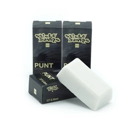 Three boxes and one bar of Sticky Bumps warm/tropical Punt surf wax.