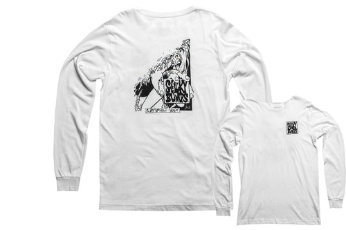 Stick Bumps Long Sleeve T-Shirt Zombie | White