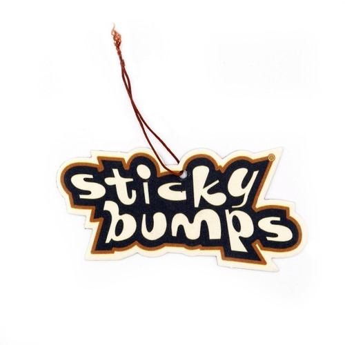 Pina colada scented Stick Bumps hanging car air freshener.