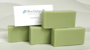 herba scrub soap with pumice