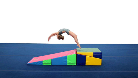 Kangaroo Hoppers 48 x 24 x 14 Gymnastics Cheese Mat, Incline Tumbli