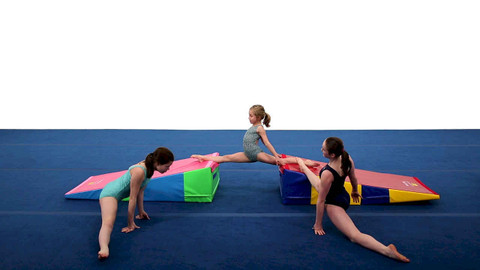 Kangaroo Hoppers 48 x 24 x 14 Gymnastics Cheese Mat, Incline Tumbli