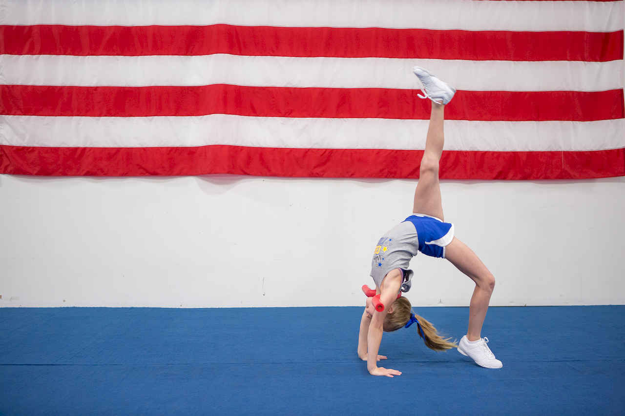 Tumbl Trak: Open Shoulder Trainer for Gymnastics Cheer Dance