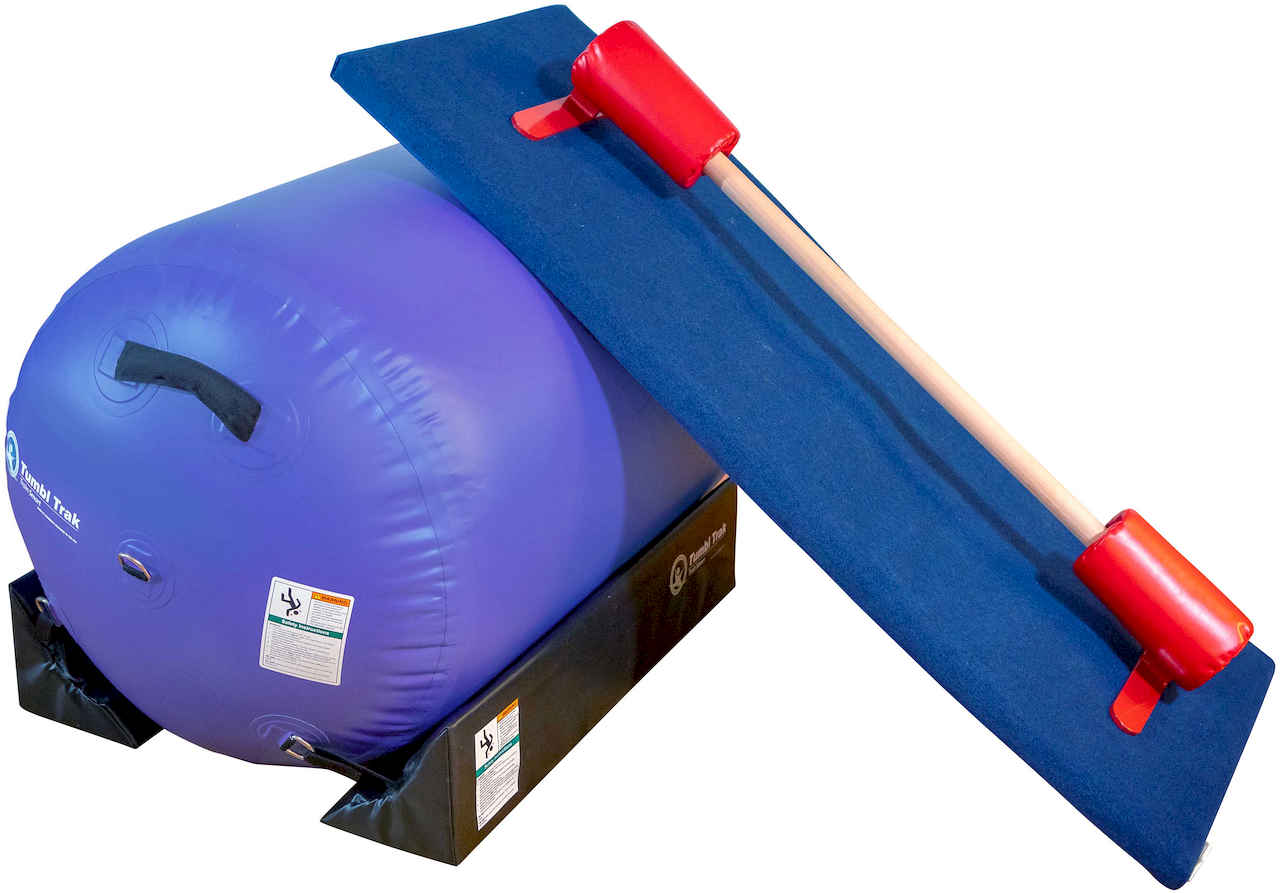  Tumbl Trak Air Barrel, Commercial Grade Air Roller for  Gymnastics and Cheerleading, Blue, 24In Diameter : Sports & Outdoors