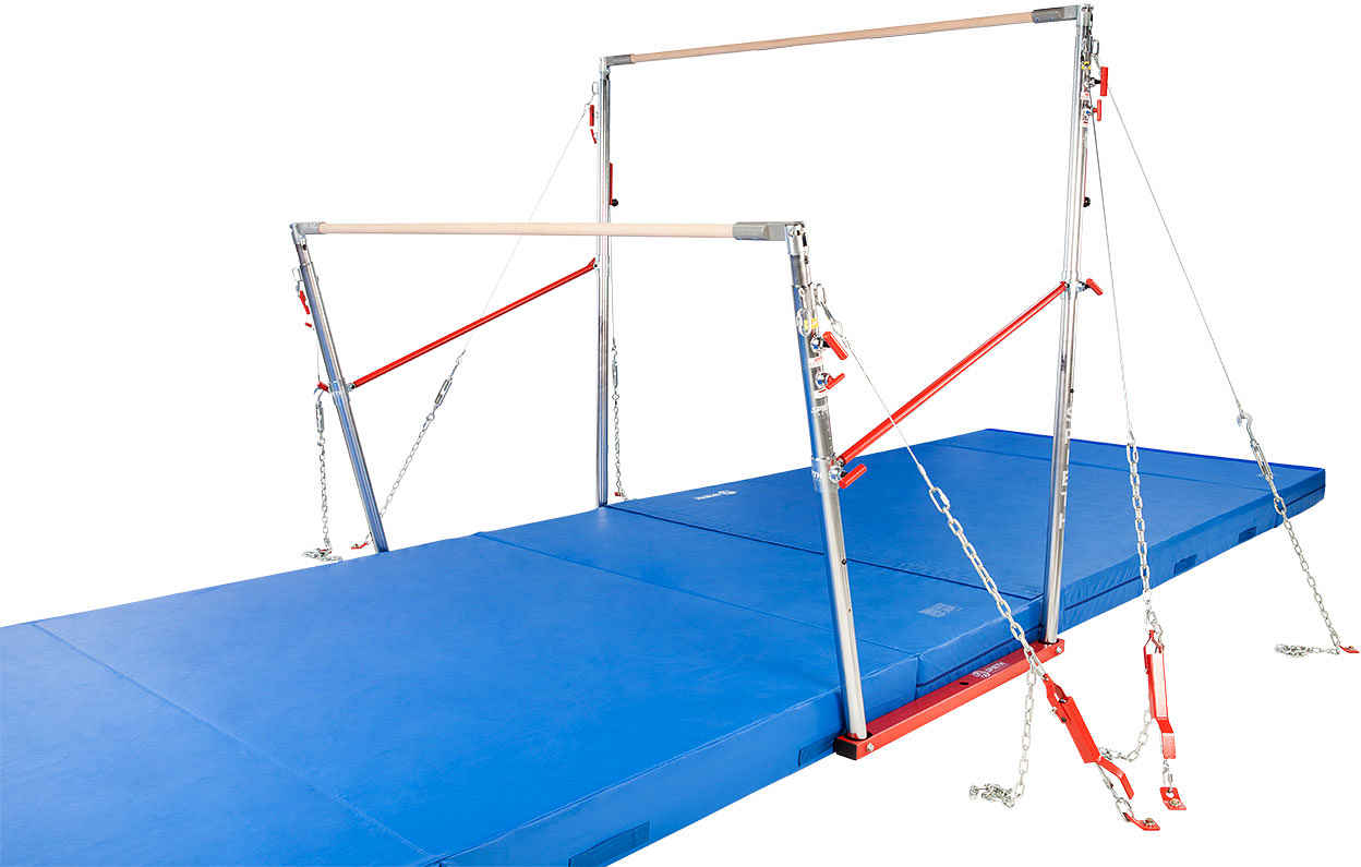 Gymnastics High Bar and Mat Combo for Kids - Extra Stable