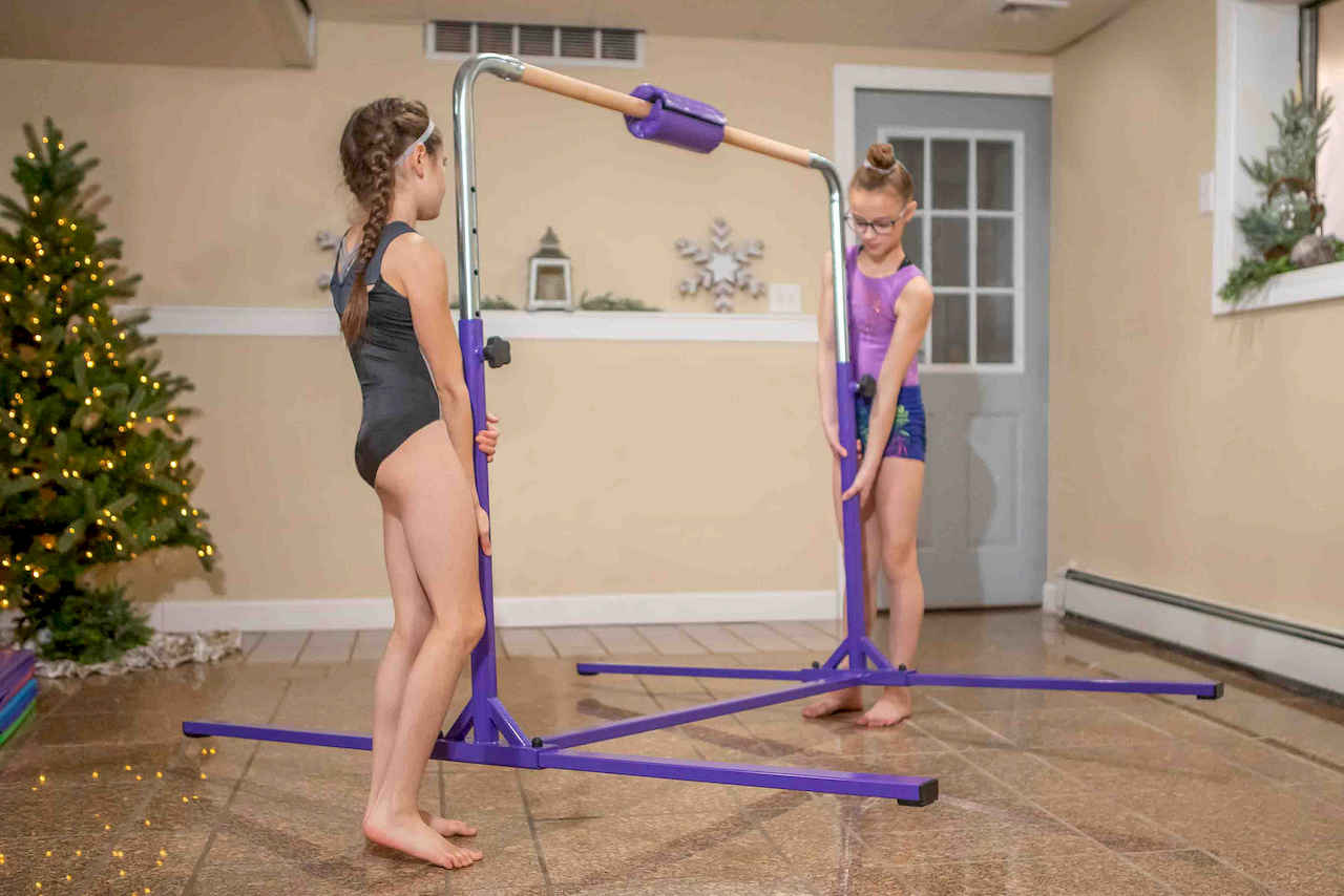 gymnastics bars for kids at home