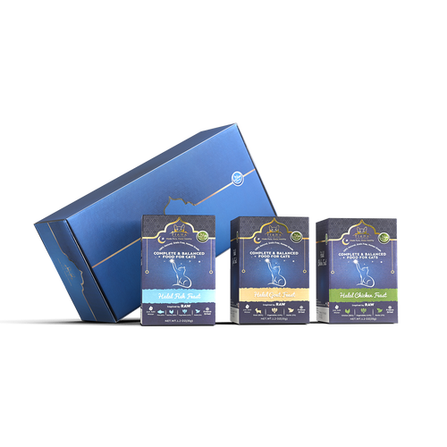 Trial Pack Halal Cat Food Multi Flavours