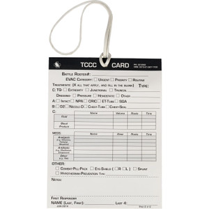 COMBAT CASUALTY CARD (4 pack) COMBAT CASUALTY CARD (4 pack)