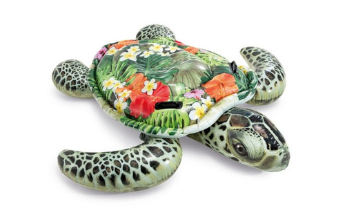 Realistic Sea Turtle Ride-On Pool Float 75" x 67"
