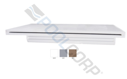 Natural Wonders® 36" White Waterfall with Back Port and 6" Lip