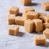 Caramel cubes with salt