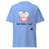 Cats Plus Coffee = Love2
blue short sleeve tee