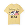 Caffeinate Me, Moo – Funny Cow Coffee Tee