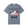 Caffeinate Me, Moo – Funny Cow Coffee Tee