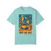 Drip Like Dalí – Surrealist Coffee Art Tee