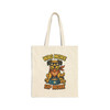 Dog Days & Coffee Ways Tote by Coo Coo’s Coffee – eco-friendly canvas bag with happy dog design, perfect for coffee lovers and daily adventures.