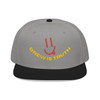 "Two-tone Black and Gray Brew Is Truth Snapback by Coo Coo’s Coffee – modern coffee lifestyle cap for everyday wear."