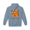 "Stone Blue Molecule of Madness Caffeine Hoodie – science meets style in this coffee lover’s hoodie from Coo Coo’s Coffee."