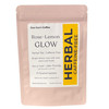 Rose-Lemon Glow caffeine-free herbal tea in a blush pink pouch – Coo Coo’s Coffee Tea, 15 pyramid sachets.