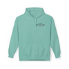Front view of mint green “Every Bead Tells a Story” unisex hoodie with For Jaxen. For Every Kid. message on chest.