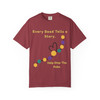 Maroon Every Bead Tells a Story – Help Stop the Poke donation tee, front view