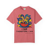 I Sip, Therefore I Am – Coffee Philosophy Graphic Tee