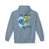 Bert Surfboard and Coffee Hoodie | Surf Gecko Fleece Pullover | Florida Brew Crew Gift