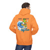 Bert Surfboard and Coffee Hoodie | Surf Gecko Fleece Pullover | Florida Brew Crew Gift