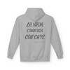 La Vida Con Cafe Fleece Hoodie