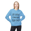 La Vida Comienza Con Cafe crewneck sweatshirt - bold Spanish script typography life begins with coffee - Spanish coffee fleece by Coo Coos Coffee Florida Brew Crew