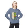 Bert Surfboard Crewneck Sweatshirt | Surf Gecko Coffee Fleece | Florida Brew Crew Gift
