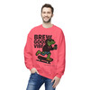 Brew Good Vibes Fleece Crewneck Sweatshirt