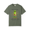 Back in My Day, Coffee Was Coffee coffee t-shirt — grumpy gecko Bert, “coffee was coffee” printed on the front, moss