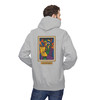 Built to Brew.
Coffee made me.

A bold cubist coffee-drinker — stitched-together face, bean for an eye, cracked cup in hand — on a cozy fleece pullover hoodie. Picasso by way of your morning cup. Warm, heavyweight, and made to live in. Sport Grey male
