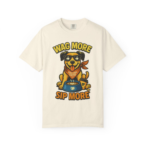 The Drip Dawg Tee – Coffee pup dog t-shirt by Coo Coo’s Coffee in Comfort Colors cotton
Ivory