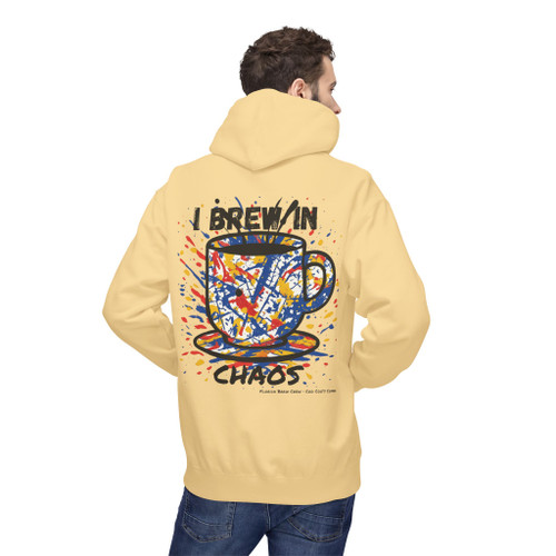 I Brew in Chaos – Abstract Coffee Art Hoodie