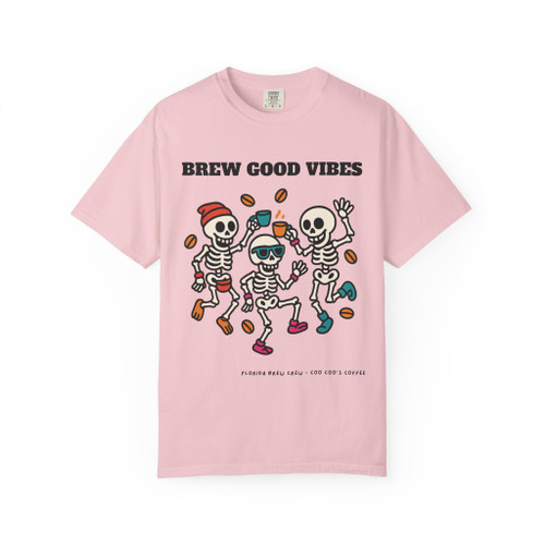Brew Good Bones – Dancing Skeletons Tee by Coo Coo’s Coffee