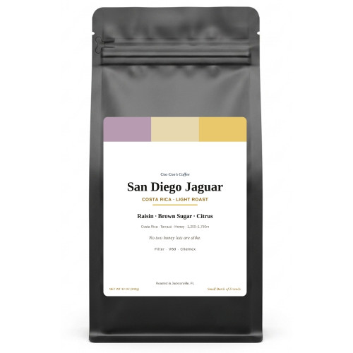 Costa Rica Tarrazú Honey Light Roast – Brown Sugar & Stone Fruit 12oz bag