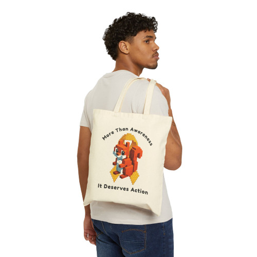 More Than Awareness – Childhood Cancer Canvas Tote