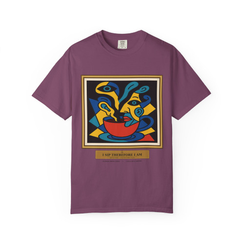 I Sip, Therefore I Am – Coffee Philosophy Graphic Tee