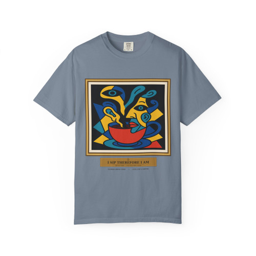 I Sip, Therefore I Am – Coffee Philosophy Graphic Tee