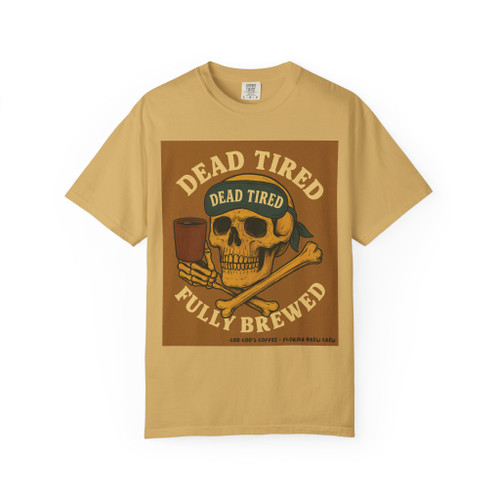 Dead Tired Fully Brewed Skull Tee