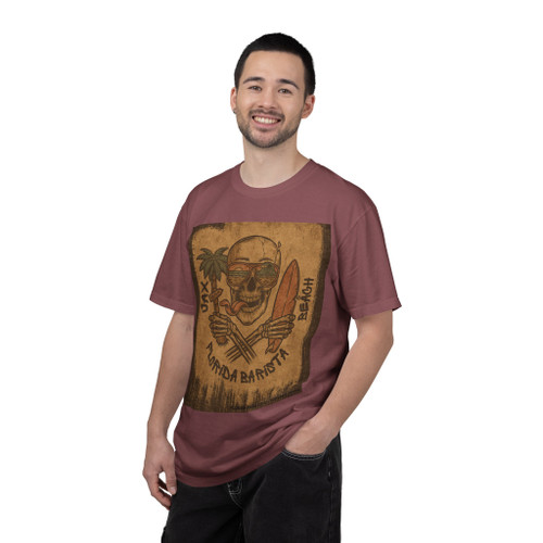 Florida Barista Jax Beach Skull Tee