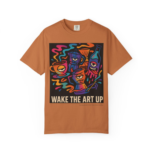 Wake The Art Up Coffee Art Tee