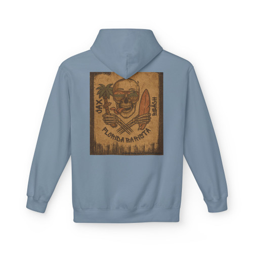 Jax Beach Florida Barista Fleece Hoodie