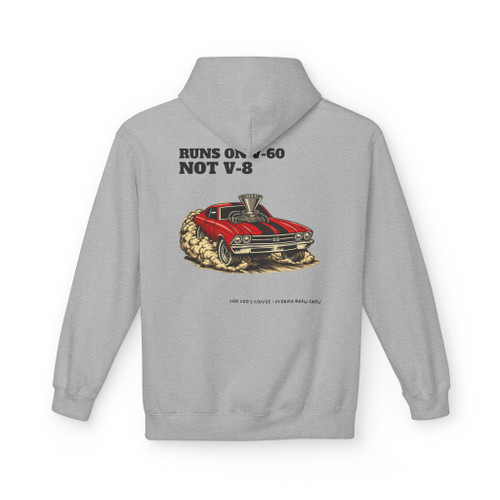 Runs On V-60 Not V-8 Fleece Hoodie