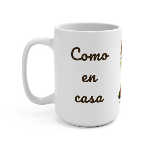Como En Casa Ceramic Coffee Mug 15oz