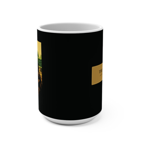 The Mocha-Lisa Mug | Funny Mona Lisa Coffee Parody Mug | Art Pun 15oz Ceramic Mug | Coo Coo's Coffee