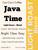 Java Time light roast coffee label with yellow light roast banner and tagline Bright. Clear. Easy.