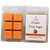 Pumpkin Pecan Waffle soy wax melt clamshell with six warm tan-orange cubes